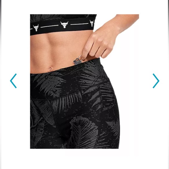 Women's Project Rock HeatGear® Armour Printed Ankle Crop - Picture 2 of 5